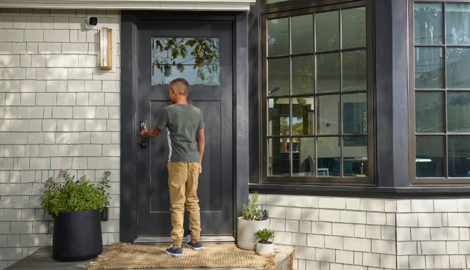 Vivint Smart Lock on home in Jamestown